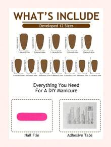 24pcs French Manicure Nail Stickers, Medium Almond Shape, Pink Tie Dye Decor, Gold Glitter Accent, Rhinestone Pointed Tip Design, Sweet Minimalist Style, Smooth Surface, Full Coverage Fake Nails, Suitable For Women And Girls Daily Wear - 淺粉色 - 查看 6