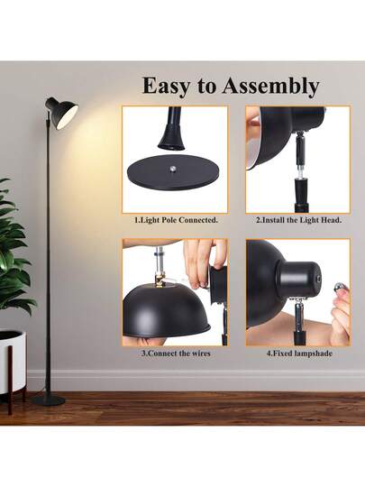 1PC 57 Inch Moderne Led Vloer Lamp, Height Adjustable, USB Powered, 3000K 6500K Dimmable, Brightness Indoor Multipurpose Corner St ing Verlichting Living Room, Bedroom, Office Reading view 10