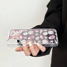 Funda de teléfono de concha de estrella de mar rosa para Oppo A3 A3 Pro A3X A16 A17K A38 A55 A57 A57S A58 A60 A76 A77S A78 A79 A80 5G A95 A98 Reno 5 8T 10 11 Pro 12F, funda de TPU transparente a prueba de golpes de cobertura completa, funda protectora simple y creativa - Colores mixtos - Ver 5