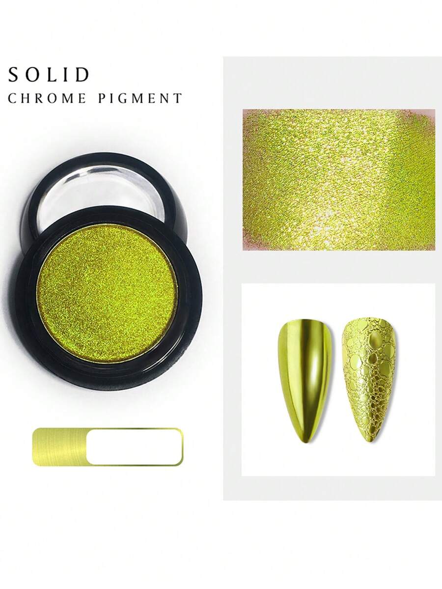 OBP C & G OBP Mirror Effect Nail Powder - 24 Colors To Choose From - Yellow - View 1