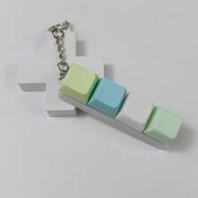 1pc Teens Stress Relief Toy/Push Button /Finger Pressing Decompression Gadget/Keychain/Creative Toy/Keychain/Keychain/Keyboard Squeeze Mechanical Squeeze/Key Decompression Toy - Multicolor - View 10