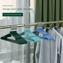 Minimalist Clothes Hanger, Combining Aesthetics And Practicality! Matte Finish + Muted Color Palette, Suitable For Various Home Decor Styles. Rounded Edges Prevent Snagging, Discreetly Hang Daily Clothes, A Refined Storage Solution For A Tidy And Visually Appealing Wardrobe.