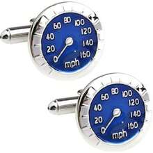 Mancuernillas De Velocimetro Azul Automovil Auto Gemelos . A-096(default) - Multicolor - Ver 2