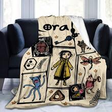 GEL HUT MUN 1pc Cartoon Animal Patchwork Pattern Flannel Blanket, Suitable For Home, Room Decor, Picnic, Travel, A Fluffy Throw Blanket And Casual Blanket, Great Gift For Friends, Family, Yourself, Daily, Holiday, Birthday, Halloween, All Seasons. Pink Christmas, Christmas Decor Blanket, Gift For Boyfriend, Christmas Gift, Personalized Blanket - Navy Blue - View 13