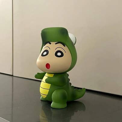 Crayon Shin-Chan Cute Crocodile Shin-Chan Play Action Figures For Boys And Girls, Home Decoration, Desktop Ornament, Gift (Slightly Defective)