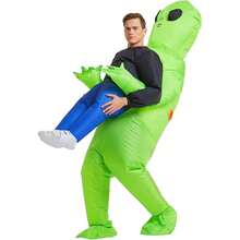Alien Costume, Inflatable Blow Up Alien Costumes Adult, Halloween Costumes  Costume,Party,Prank Fun Toys, Inflatable Doll Costumes,Costume,Christmas Party Supplies, Essential For Gatherings, Fun Toys
