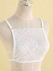 1件/2件装 女士胸部防走光蕾丝假领装饰衬衫，适合圣诞装饰连衣裙