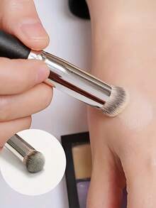 3支装专业粉底遮瑕刷，斜角轮廓化妆刷，女士美妆工具，BB霜 - 彩色 - 查看 3