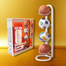 Multi-Functional Basketball Stand, Black Basketball Floor Storage Rack, Suitable For Sports Hall Ball Storage - Black - View 7