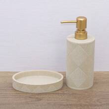 Bathroom Accessories Set, Resin Crafts Home & Kitchen Supplies, Bathroom Accessories, Bathroom Vanity Tray, Toothbrush Holder, Soap Dish, Mouthwash Cup, Versatile & Practical