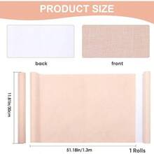 51x 11.8 Linen Book Cloth Pink Book Binding A4 - A8 Fabric Surface Paper Backed Bookcover Album Scrapbooking Archival Covering Protector Bookcloth Bookbinding Supplies - 裸粉色 - 查看 2