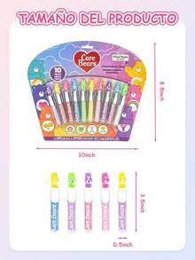 10 Pieza Brillo Labial A Base De Plantas De Favores De Fiesta Para NiñAs, Primer Set De Maquillaje Para NiñA, Brillo De Labios Con Sabor A Frutas, Brillante E Hidratante, Para Uso Diario, Lindo Regalo,Perfecto Para Fiestas, Fiestas De Pijamas Y Regalos De CumpleañOs, Edades 3+ - Multicolor - Ver 5