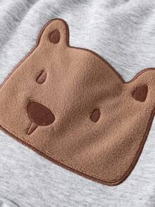 mini bala بنطلون فليس دافئ للأطفال من عمر 2-5 سنوات، بنطلون رياضي ناعم مرن وفضفاض، مجموعة شتاء 2025