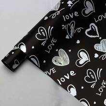 每包20张，爱心图案鲜花包装纸，防水花束包装材料，韩国纸 - 彩色 - 查看 9