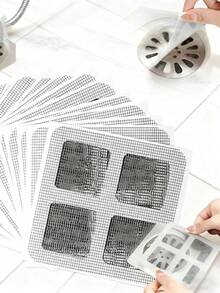 1pc Self-Adhesive Mesh Hair Catcher Drain Cover, Prevents Clogging In Shower, Bathtub, Kitchen Sink, Fits Most Drains Kitchen Items Kitchen Accessories Kitchen Tools