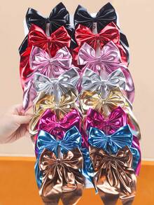 Bộ 12 kẹp tóc nơ in họa tiết da báo nhiều màu sắc, chấm bi tinh nghịch, kẻ caro cổ điển, hoa lãng mạn, tất cả trong một - Phù hợp cho cả bé gái và phụ nữ, dù là hẹn hò, dự tiệc hay đi chơi, đều giúp bạn thêm xinh đẹp, màu sắc ngẫu nhiên, kẹp tóc, phụ kiện tóc, phụ kiện tóc cho nữ, kẹp tóc hoa, ghim cài tóc - Nhiều màu - Xem 10