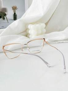 MELINDA MODA Women's Metal Eyeglass Frame, Small Cat-Eye Style - 淡紫色 - 查看 5