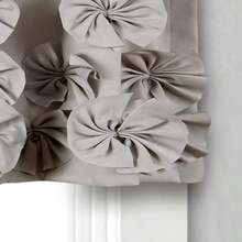 Decor Riley - Panel de Cortina de Ventana filtrante de luz, Individual 54 Pulgadas de Ancho x 84 Pulgadas de Largo, Gris Claro, Lindas Cortinas Grises para recámara, decoración de Lazo, Cortinas(Gris claro 137.2An x 45.7Al cm (1 Paneles)) - Multicolor - Ver 5
