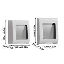 86 Type Self-Adhesive Wall Socket Waterproof Box Electric Plug Cover Bathroom Wall Switch Protection Socket Splash-Proof Box