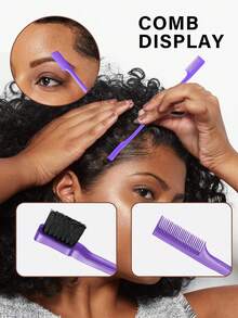 Bộ dụng cụ đa năng: Bình xịt & lược, bàn chải ướt, lược chải mượt tóc có nhũ (bàn chải đệm thiết kế hình kỳ lân trong suốt), phù hợp với mọi loại tóc, kể cả tóc xoăn tự nhiên và tóc thẳng, bình xịt (200ml), bộ dụng cụ tạo kiểu tóc. - Nhiều màu - Xem 11