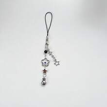 Nuevo diseño de accesorio de teléfono estilo Y2K con lindo colgante de conejo y estrella en cadena, hecho a mano con cuentas, ideal como adorno para bolso, correa o cordón para teléfono, un regalo perfecto para madres, familia, amigos, cumpleaños, festividades - transparente - Ver 14