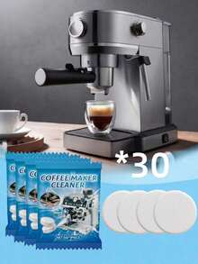 Pastillas de limpieza para máquina de café, pastillas de descalcificación especializadas para el mantenimiento del cabezal de preparación y el filtro de la cafetera - Multicolor - Ver 16