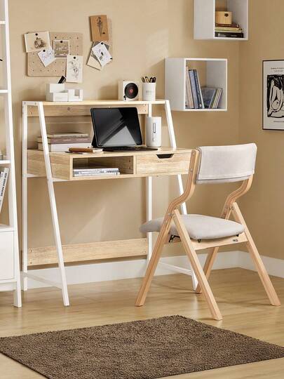 SoBuy FWT63-N, Home Office Table Desk Computer Desk Workstation With Storage Shelf