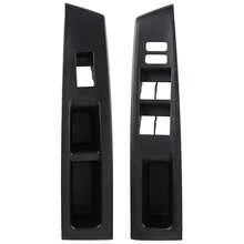 2Pcs Front Armrest Upper Panel Set, Replacement Cover Lid Compatible With Toyota Vitz 2010-2014, Interior Trim, 52630-74231-C0 - Black - View 3