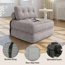 Asofer Futons - Light Grey - View 3