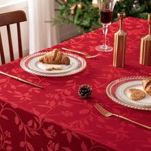 Kitchen Tablecloth - Red + 213.4 X 152.4 cm (Rectangular) - View 6