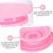 Bàn xoay 11 inch, giá đỡ bánh xoay để khắc, bệ xoay nhẹ để phun sơn, bộ dụng cụ làm bánh, thích hợp để xoay các vật dụng trong khi vẽ, nghệ thuật sáng tạo, trang trí bánh, cắm hoa, làm mô hình và các dự án DIY khác, có nhiều màu sắc để lựa chọn. - Nhiều màu - Xem 9