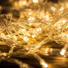 240LED 88Ft Connectable String Lights Indoor Outdoor Wire Warm White Lights Twinkle Fairy In With Timer Bedroom Classroom Wedding Tree Patio Decor - 暖白+200LED - 查看 8
