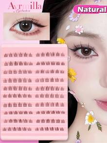 120 Clusters Of Natural Drooping Tail-Shaped Cartoon Eyelashes, Fake Eyelashes, Thick Curly Fishing Party, Daily Role-Playing, Wholesale Fashionable Wear Goods. - C - View 2