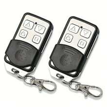 2025新款升级版1/2个（尺寸约7*6*1.5厘米）双频超强遥控器，耐磨ABS材质，433/315MHz电动卷帘门车库门无钥匙进入，紧凑方形设计，自动频率识别，支持学习码复制、一键复制、多门管理、抗干扰信号功能，通用无线门遥控器复制器 - 彩色 - 查看 7