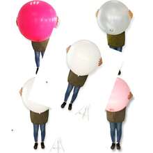 Globo Gigante Latex 36" Pulgadas 90cm Fiesta Decoracion Cumpleaños Graduaciones XV Años Bodas Navidad Hallowen1 Ideal para Inflar con Helio Aire o llenar de Agua 1Pza Plateado - plateado - Ver 1