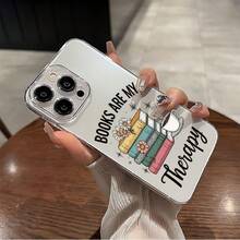 Transparent Book Lover Literature Design Pattern Printed Soft Phone, 360 Degree Full, Suitable 17 16 11 12 13 14 15 Pro XR X/ XS 8 Plus SE Smartphones, Gifts, Book Lover Accessories, Book Lover's, Fashionable Phone, Lightweight, High-Quality Printing, Book Enthusiast Phone Cases, Gifts, Stuff, Decoration - Trộn màu - Xem 6