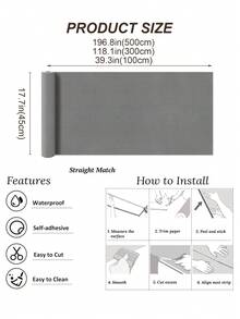 1roll White Textured Wallpaper Stick And Peel Modern Self Adhesive Contact Paper For Walls Ceiling Cabinet Bedroom Bathroom Waterproof Prepasted Texture Wall Paper Cream Accent Vinyl - Multicolor - View 5