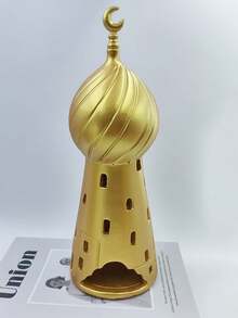1pc Elegant Middle Eastern Architecture Incense Burner, Resin Crescent Moon Element Islamic Ramadan And Eid Decoration, Suitable For Ramadan And Eid Gifts, Perfect For Middle Eastern And Arabic Style Decor, Incense Stick Holder - Multicolor - View 11