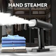Handheld Garment Steamer, ABS Material, 1200W Steamer For Clothes, 1 Gear Setting, 130℃ High-Temperature Steam, 170ML Water Tank, Portable For Home And Travel - 查看 1