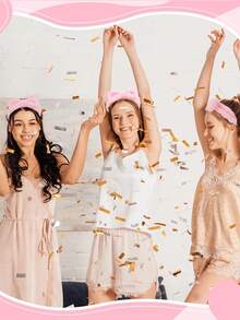 1 个洗脸头带/2 个洗脸腕带/3 套水疗头带、化妆头带、洗脸头带、护肤头带、粉色天鹅绒蓬松海绵头带、蝴蝶结、泡泡、水疗头带、腕带、女士和女孩发饰套装、护肤头带、美容、护肤产品、水疗、自我护理、护肤工具、面部护理、美容师用品、皮肤、洗面奶、面部