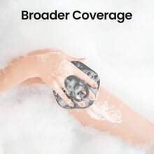 Silicone Body Scrubber Shower, Exfoliating Body Brush, Rubber Massage Loofah Men And Women, Effective Skin Cleaner And Exfoliator, Bath Scrub Deep Cleaning - 灰色 - 查看 3