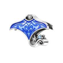 CYCUFF 1件镀银海洋生物吊坠，包含海豚、鲸鱼和海星图案，适合DIY手链、项链等饰品制作，是生日或女士礼物的绝佳选择。 - 彩色 - 查看 15