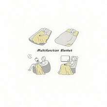 Nap Blanket P-Plim P-Plims Lovely Warm Knee Bed Fleece Camping Custom Sofa Winter   Fluffy Soft Blankets Microfiber Bedding - 黑色 - 查看 3