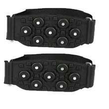 两片自粘式魔术贴防滑垫，适用于户外运动攀岩、冰雪攀岩、自行车轮胎防滑垫等多种场景，是冬季必备的冰攀装备，也是户外运动安全的理想之选。魔术贴设计，增强抓地力，耐候性强，是户外探险家、冬季运动爱好者和雪地攀岩者的理想之选。