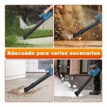 Sopladora Aire Inalambrica Eléctrica Portátil 2 4.0batería - Azul - Ver 10