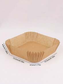 100pcs Air Fryer Parchment Paper Liners, Non-Stick Baking Paper, Heat Resistant & Waterproof, Suitable For Air Fryer, Kitchen, Cooking, Grilling, Outdoor Activities, Oven, Compatible With Most Air Fryers And Microwaves, Ideal For New Year Or Valentine's Day Gifts