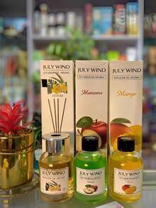 Aromatizante Difusor De Aromas July Wind 110ml Aroma Manzan Varillas July Wind Manzana,piña,durazno,uva,sandia ,pera - sandia - Ver 4