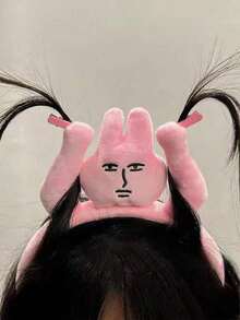 1个粉色兔耳朵发箍，趣味发饰，拍照道具，适合春夏新品，发带，发圈 - 彩色 - 查看 2