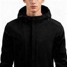 2025 Veste de pluie à capuche pour hommes, vêtement extérieur coupe-vent et stylé pour la randonnée et les aventures sportives. Isolation, Saint-Valentin, chiot, carnaval, choix printemps-été, cadeaux pour demoiselles d'honneur, chambre, décoration de chambre, plage, voyage, pour hommes, pour femmes, vacances - Hommes - Voir 3