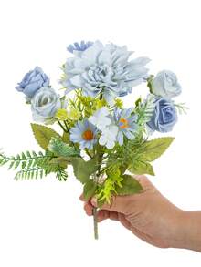 1PC Artificial Rose Dahlia Fake Flowers For Home Decor, Wedding Decor, Wedding Table Decorations, Spring Home Decor, Room Decor, Balcony Decor, Kitchen Decor, Dining Room, Bedroom Accessories, Living Room Decor, Party Decorations, Bride Holding Flower, Birthday Party, Wall Decor, House Decor, Birthday Gifts,Outdoor Garden Decor,Valentine's Day ﻿